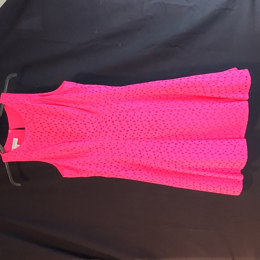 Maggie London petites 6P cotton Eyelet dress.